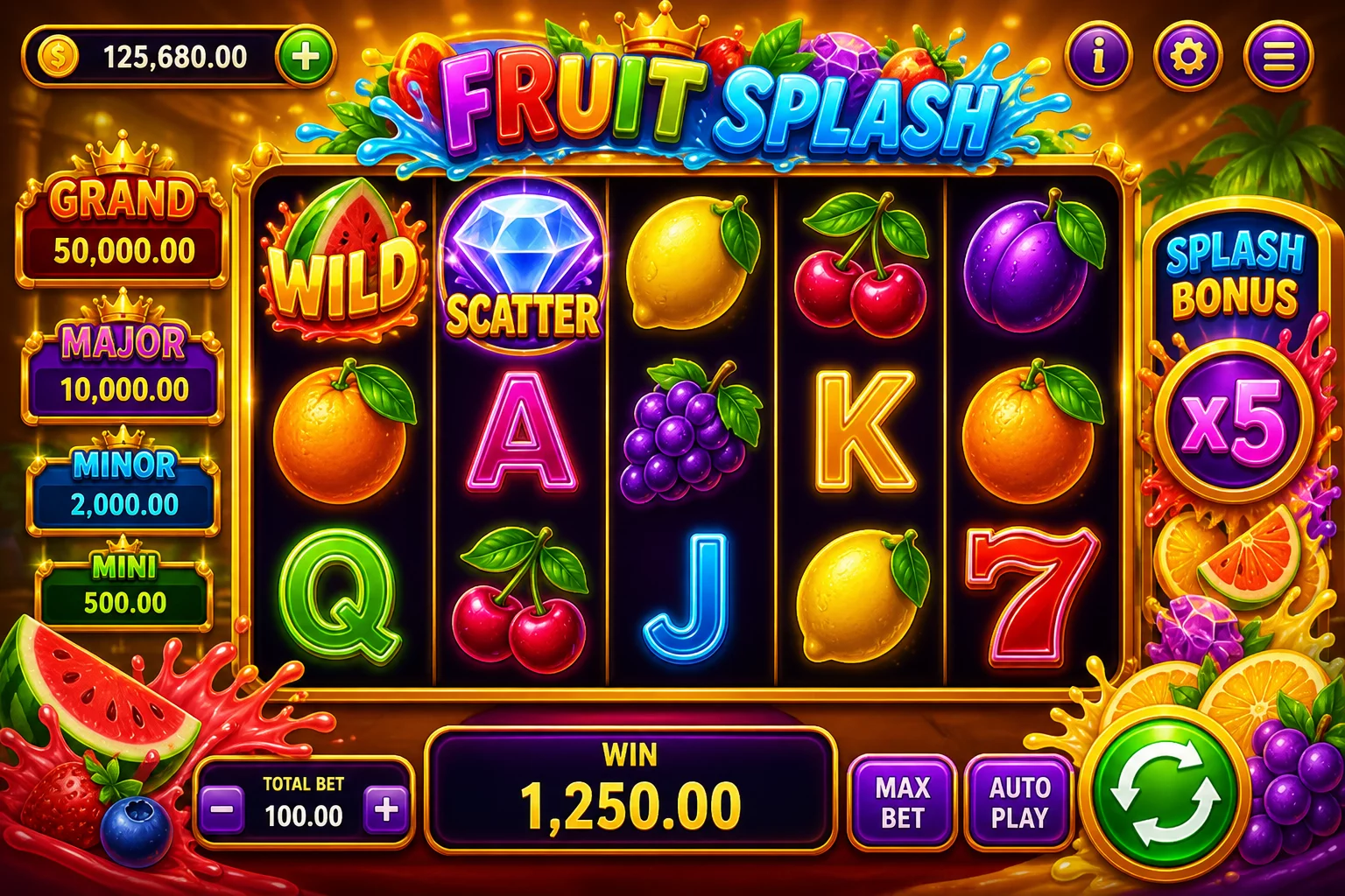 Fruit Cocktail Slot Splash