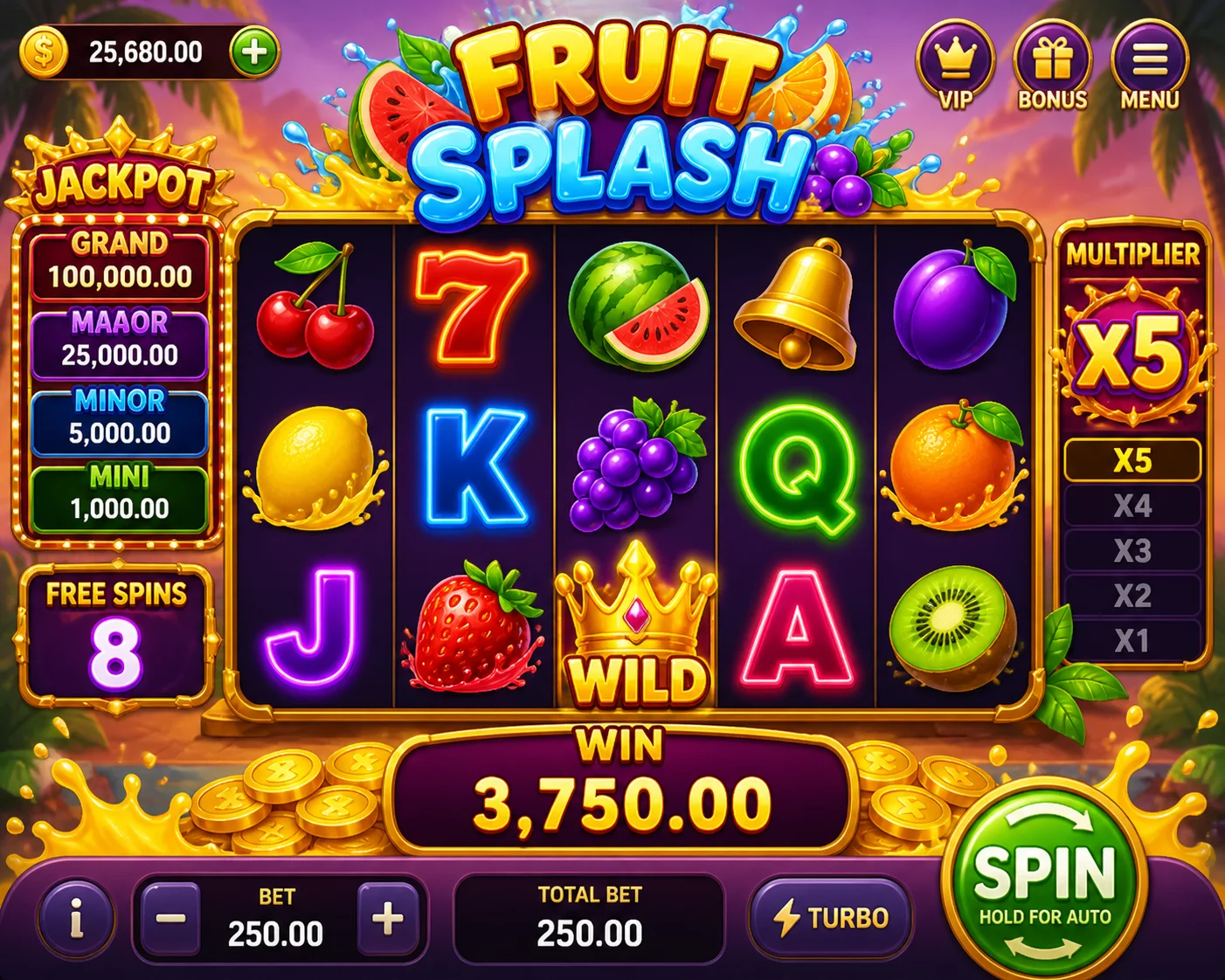 Fruit Cocktail Slot Splash