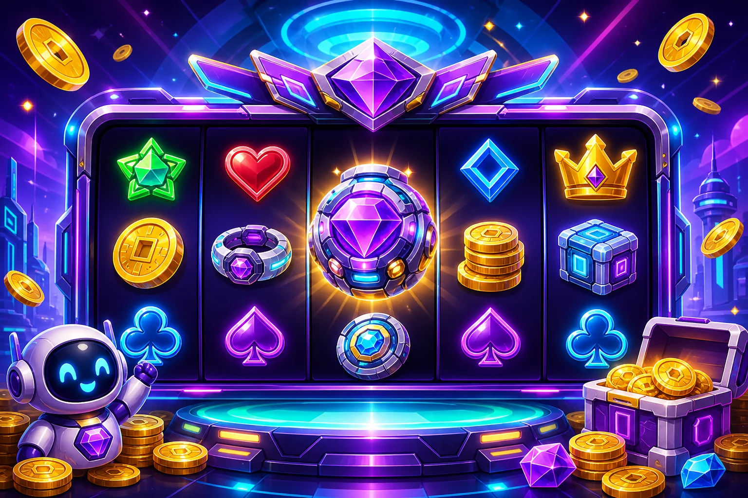 Neon Quest Virtual Social Suite update illustration