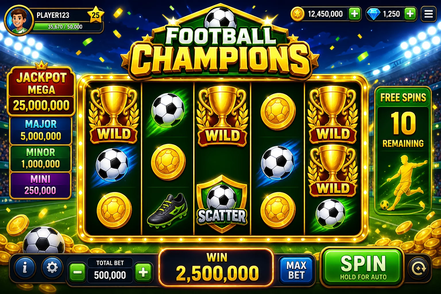 Soccer Slots Champion
